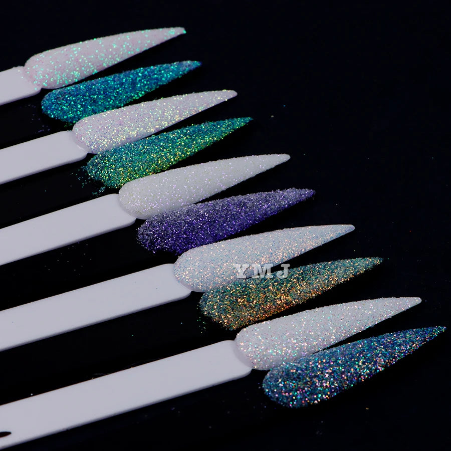 Iridescent Bulk Nail Glitter Powder Cosmetics for Eye Makeup Eyeshadow and Lip Gloss Made with PET Ingredients