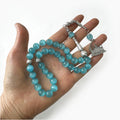 Shining Crystal Tasbih Tesbih Islamic Prayer 10mm33 Beads Aurora Beads with Shining Polar Lights Inside for Prayer Muslim Rosary
