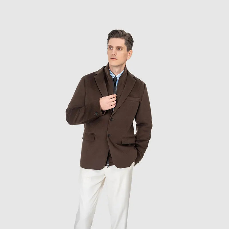 MTM Custom Adults' Casual Outerwear Single Breasted Jacket Button Fly Pants Trendy Pleated Design Versatile Breathable 1 Piece