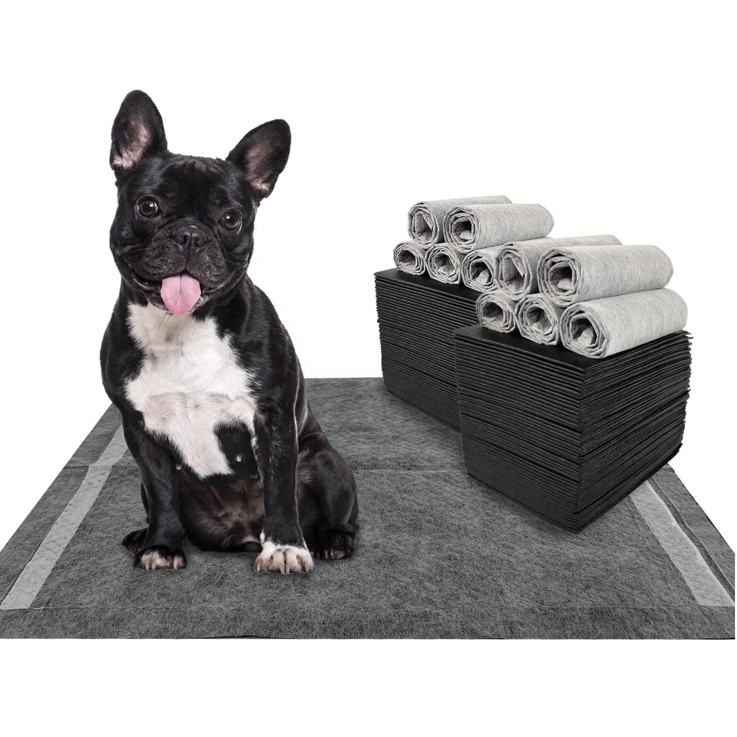 Charcoal Dog Pad Extra Large Pet Training Pads Super Absorbent & Leak-Proof Disposable Dog Pee Pad
