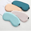 Same Color Same Edge Silk Shade Eye Mask Sleep Solid Color Eye Mask Sleep Breathable Adult Adjustable Eye Mask
