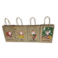 Christmas Gift Kraft Paper Bags Santa Claus Snowman Xmas Party Candy Bag Holiday Decoration  New Year Children Cookie Packaging