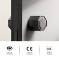 Luxury-Interior-Door-Handle-Matte-Black-Door Zinc Lever Handles for Home