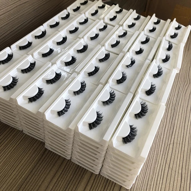 A3D33 Russian Wing Eyelashes 3d Faux Mink Lashes Wholesale 3D Handmade Full Strip Lashes