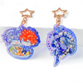 Bulk Custom Double Sided Printing Shape Cartoon Resin Acrylic Key Chain Ring Acrylic Holographic Charm
