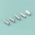 Screw Threaded Necklace Clasp Accessories 925 Sterling Silver Bracelet Pearl Clasps Necklace Connector