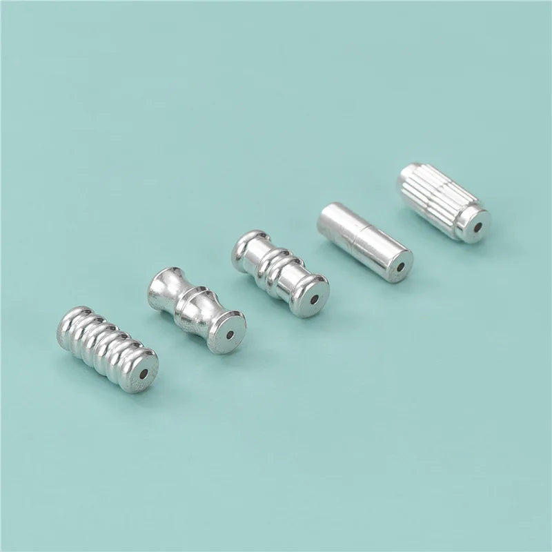 Screw Threaded Necklace Clasp Accessories 925 Sterling Silver Bracelet Pearl Clasps Necklace Connector