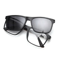 European American Style Unisex Magnetic Polarized Eyeglasses Trendy Spring Double-Color PC Frame Custom Logo for Diamond Face