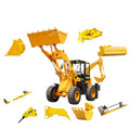 Hengwang Wheel Excavator Prices Mini Sale Farm Wheel Loader Tractor Mounted Trailblazer Miniature Backhoes