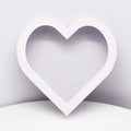 Wholesale Creative Custom Love Heart Paper Gift Packaging Box Box Shape Lid and Base with Window Embossed and Matt Laminated