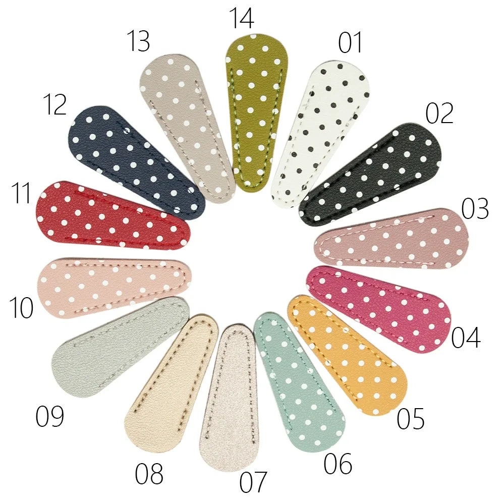 PU Leather Scissors Sheath for Eyebrow Embroidery & Nose Hair Scissors Portable Protective Sleeve with Color Options