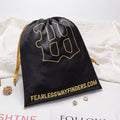 Wholesale Drawstring Gift Thick Satin Silk Hair Extension Packaging Dust Bag With Custom Logo Luxury Dust Satin Pouch