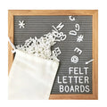 Hot Sale Wooden Felt Letter Board for Display with Wood Stand Changeable Felt Letters Home Message Board