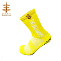 HappyZufeng Customizable Logo High Knitted Soccer Sport Socks Breathable Anti-Slip Grip Autumn Crew Sporty Print for Children
