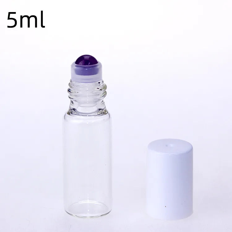 Morandi Series Roll on Perfume Packaging Bottle 5ml Matte Colored Refillable Roller Bottle for Essential Oils