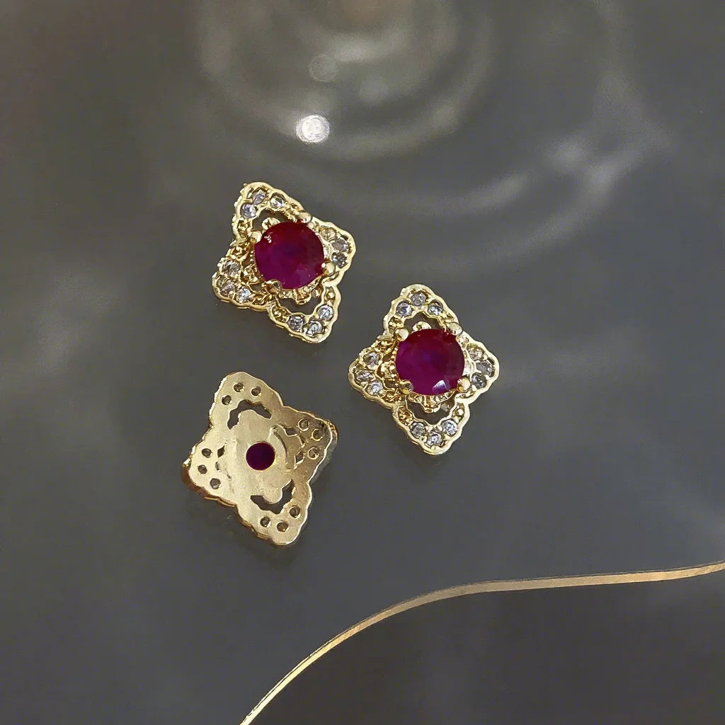 Nail Accessories High End Sparkling Jewelry Series Light Luxury Micro Zirconia Clover Zirconia Nail Wearing Decoration