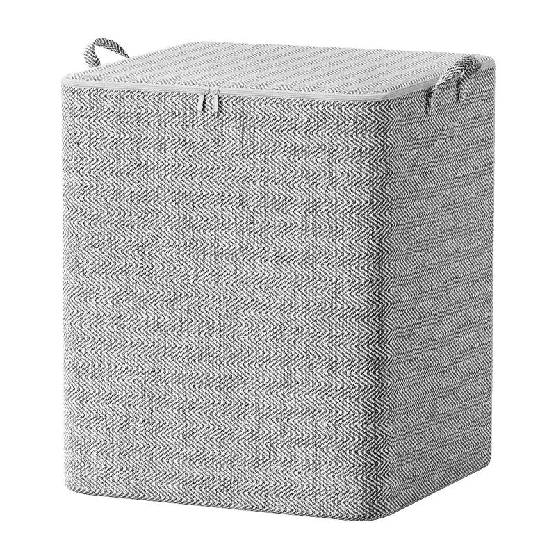 Latest Large Capacity 110L/220L Quilt Storage Bag Multifunction Rectangle Wardrobe Clothes Organizer Zipper Handle Fabric