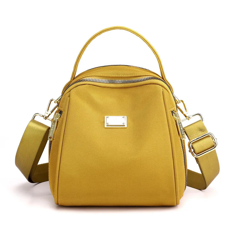 Small Crossbody Purse Mini Polyester Travel Shoulder Bag Multi Zipper Pockets Messenger Bag for Ladies Mini Bag Handbags