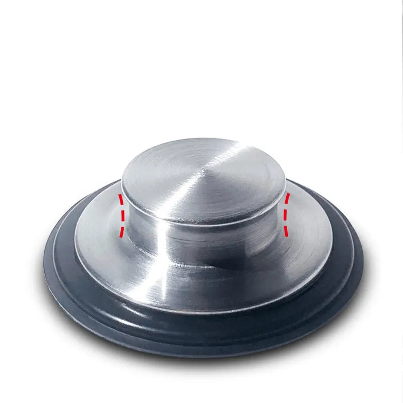 3.35 Inch Universal Kitchen Sink Stopper Garbage Disposal Drain Stopper Stainless Steel Rubber Sink Strainer Stopper
