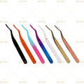 Premium Quality Stainless Steel Pointed Lash Tweezers for Fake Eyelashes with Custom Logo-Precision Anti-sticky Design