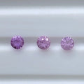 Round 0.8mm~2.0mm Good Quality Machine / Diamond Cut  Buy Natural Precious  Faceted Gemstone Natural Pink Sapphire