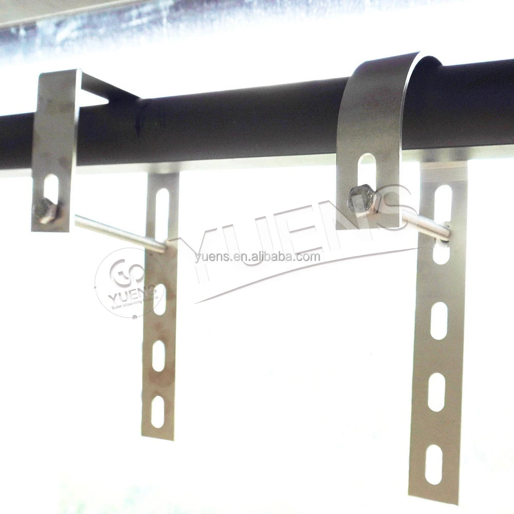 Yuens OEM Universal Type Solar Panel Balcony Round Hook Mounting Complete Systems Tripod Balcony Solar Kits
