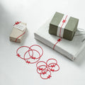 SHIMOYAMA Cute Gift Package Tools Red Elastic Rubber Bow Bands Decoration Beautiful for Gift Package Box