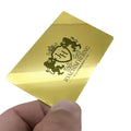 NFC Card Metal - 85.6 X 54 mm - NFC213 - 188 Byte - Gold Color