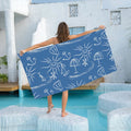 Custom Microfiber Sublimated Digital Towel Printed Logo Sports Personalized Soft Beach Towel