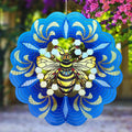 Cross-Border Bee Wind Spinner 3D Metal 3D Hanging Decoration for Men Women Courtyard Garden Home Decorations Stainless Steel