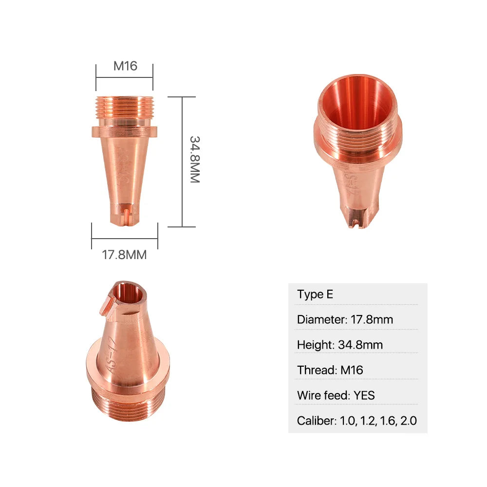 Type E Laser Welding Nozzle for Fiber Laser Welding Machine Head