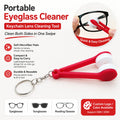 Portable Microfiber Eyeglass Cleaner Mini Glasses Wipe Tool Double Sided Sun Glasses Lens Cleaning Clip for Eyewear Care