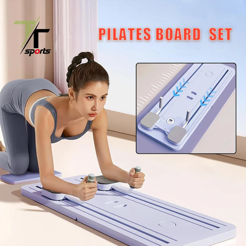 TTSPORTS Foldable Pilates Board With Timer Pilates Equipment Ab Exercise Abs Roller for Home