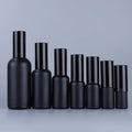 Cheap Cosmetic Packaging Matte Black Gold Silver Lids Perfume Refillable Room Spray Glass Bottle 100ml