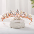 Royal Princess Tiara Crown Pearl Headband for Women Girl Wedding Hair Accessories