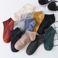 Wholesale Customized Men's Short Ankle Socks In-Stock Solid Color Cotton 11 Colors Available for Autumn