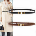 Leather Belts for Women Fashion Belts Genuine Leather Decorative Dress Cowhide Waist Black Belt