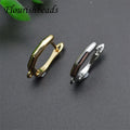 Wholesale Women DIY Jewelry Findings Anti Fading 18K Gold Color Silver Color Metal Brass Leverback Shape Earring Hooks