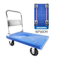 Dontalen Plastic Folding Express Silent Portable Pull Van Moving Cart Flat Car Moving Dolly Trolley Cart