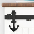 American Anchor Type Black Interior Sliding Barn Door Hardware Kits Slide Rail Track Slide Rail Track Door Window Accessories