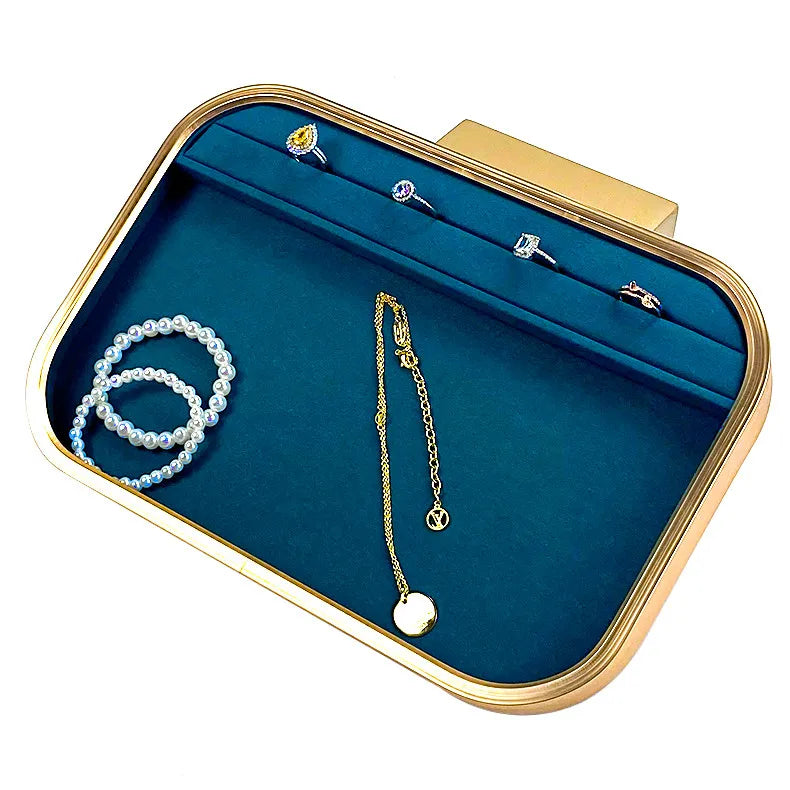 Fashion Arc Design Metal Jewelry Storage Tray High End Jewellery showcase Bracelet Ring Necklace Earrings Display Tray