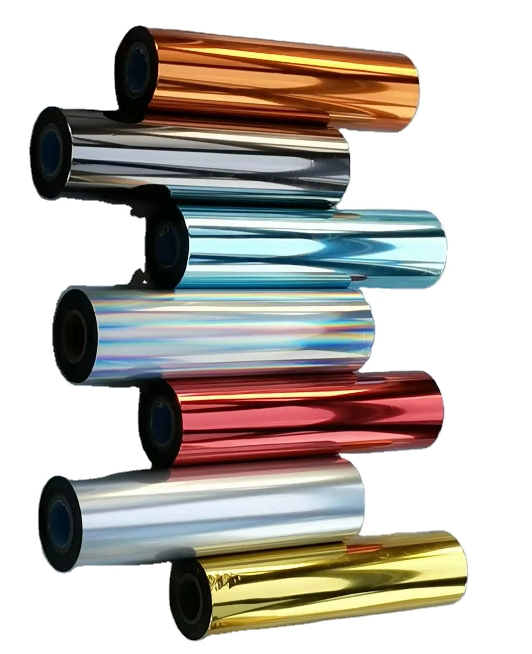 Rose Red Metallic Hot Laminated Film Factory-supplied Thermal Printer Foil for Craft Papers PET for Hot Transfer Printing