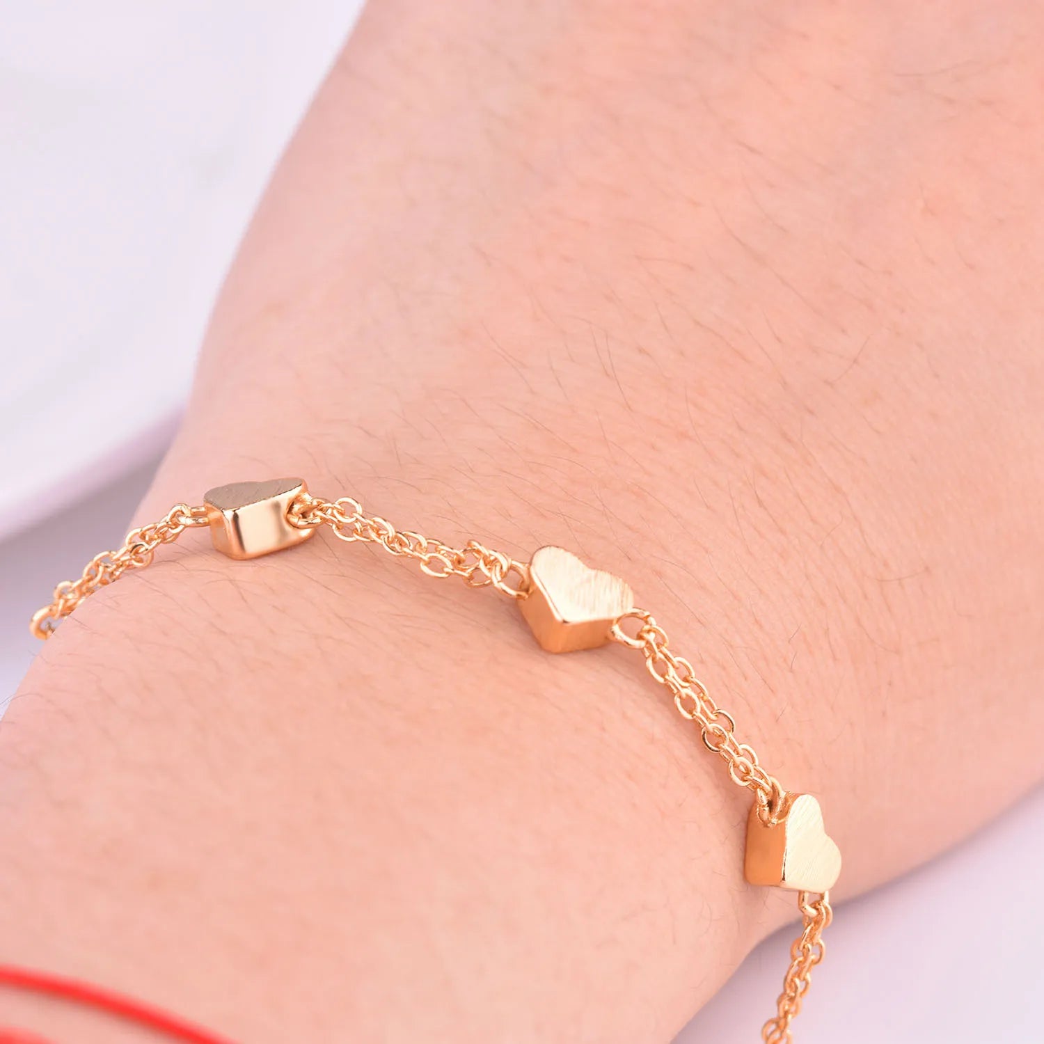 Factory Price Gold Plated Bracelet Brushed Chain Fine Fit European Charm Bracelet for Women Jewelry Making