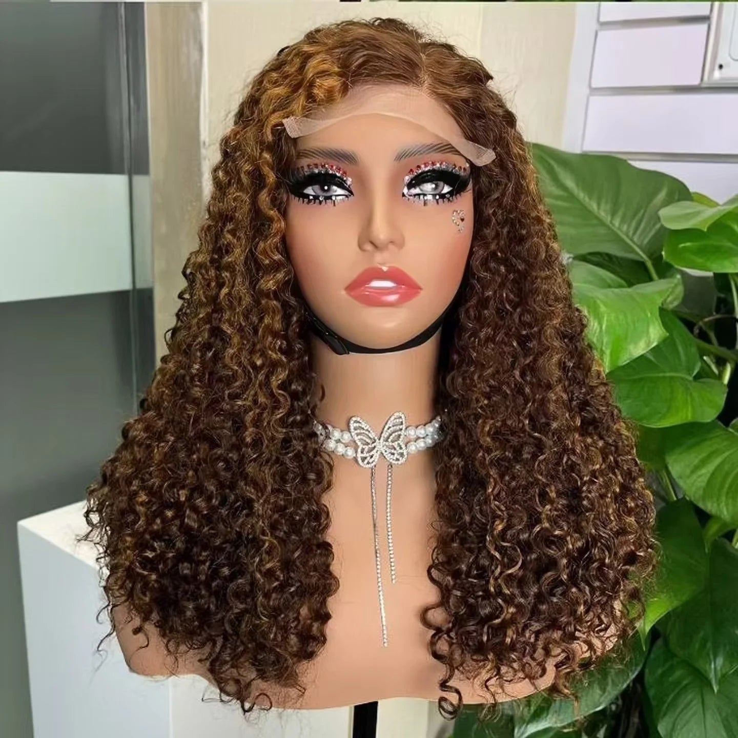 Letsfly Easy to Wear 5x5 Pixie Curly Closure Wig 18inch 250 Density Lace Human Hair Wigs for Women