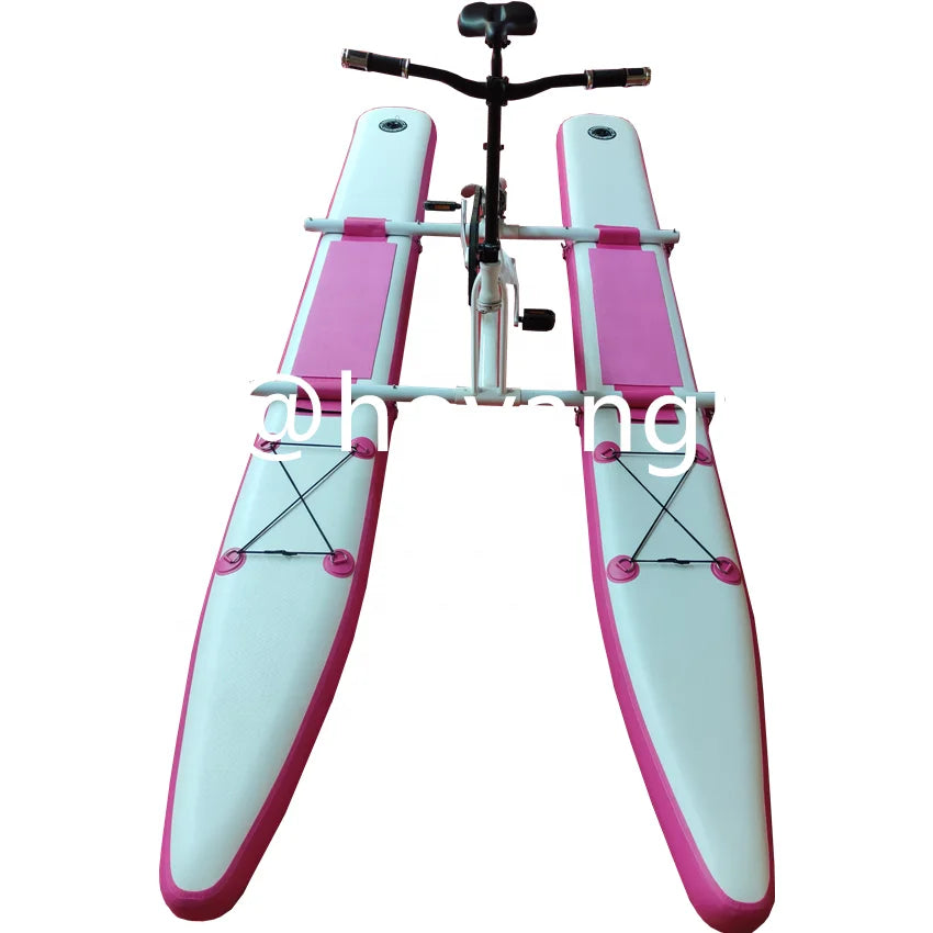 Pink Inflatable Water Bike Adult Pedal PVC Leisure Equipment Water Pedal Boats for Sale