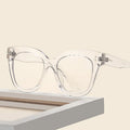 Luxury Bulk Women Oversized Cat Eye Clear Frames Anti Blue Light Blocker Optical Eye Glasses