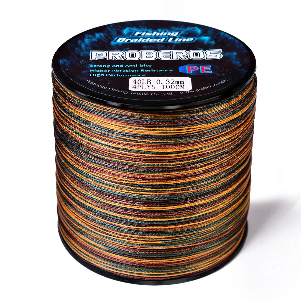 1000M 8 Strands 100LBS Sea Fishing Line Super Strong Multifilament Braided Fish Line Smooth PE Braid Line