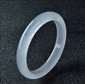 Stone Bracelet Sheep Fat Jade Bracelet Female Style Hetian Nephrite Gemstone White Jade Bracelet Bangles