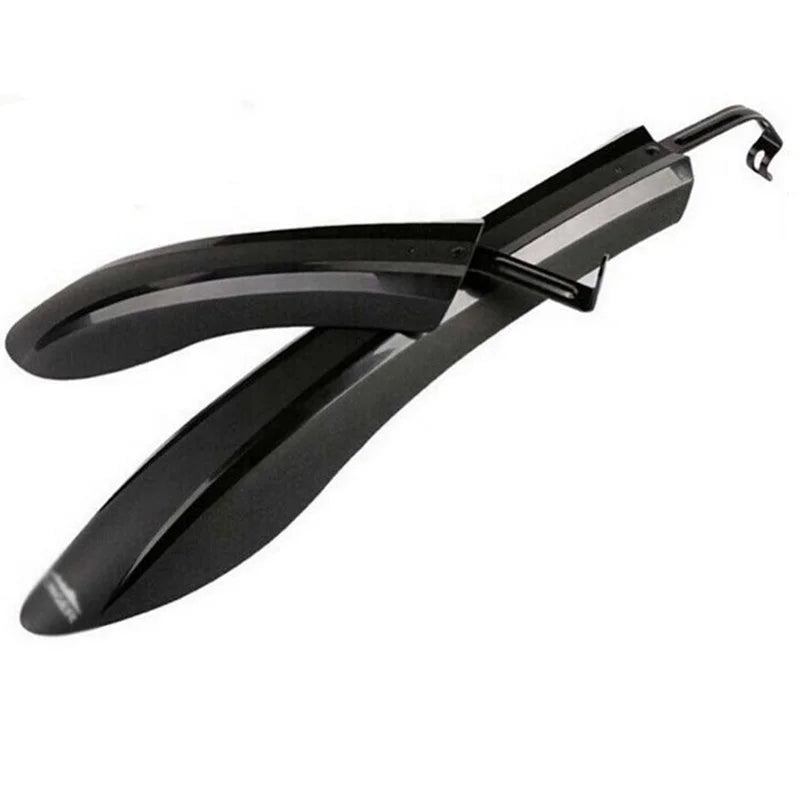 Electric bike Front Rear Mud Guard  22/24/26'' Black Plastic fender 2PCS Bicycle Accessories
