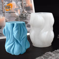 AK 3D Rotating Wave Candle Mold DIY Abstract Art Geometric Columnar Candle Making Supplies Resin Plaster Soap Mould